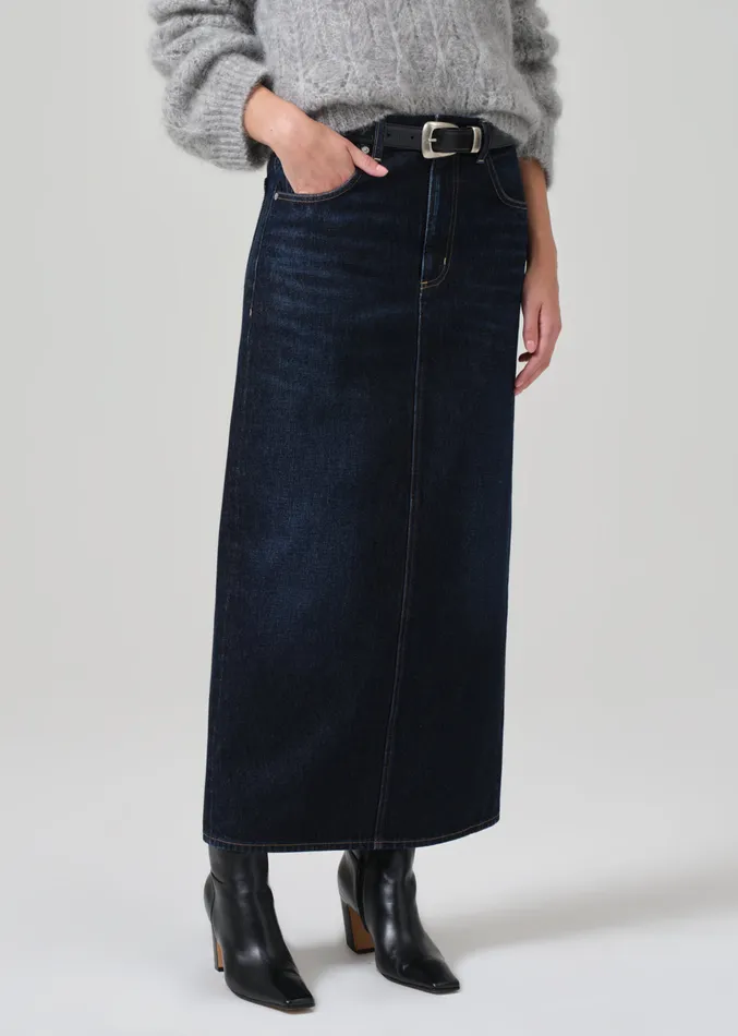 Women Shorts and Skirts Citizens Of Humanity Verona Column Skirt In Deep Azure