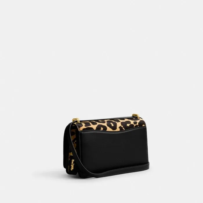 Women Shoulder Bags and Hobos Coach Bandit Shoulder Bag In Haircalf With Leopard Print Brassleopard
