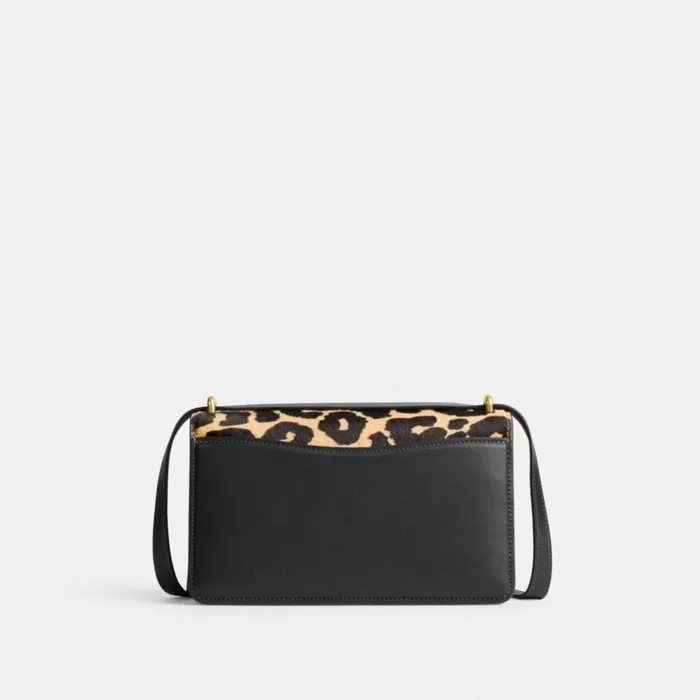 Women Shoulder Bags and Hobos Coach Bandit Shoulder Bag In Haircalf With Leopard Print Brassleopard