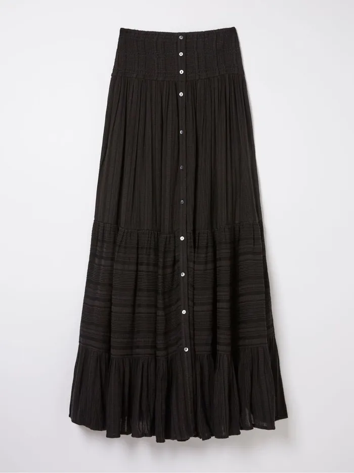 Women Skirts Fat Face Rhea Black Beach Maxi Skirt