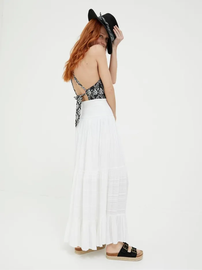 Women Skirts Fat Face Rhea Natural Beach Maxi Skirt