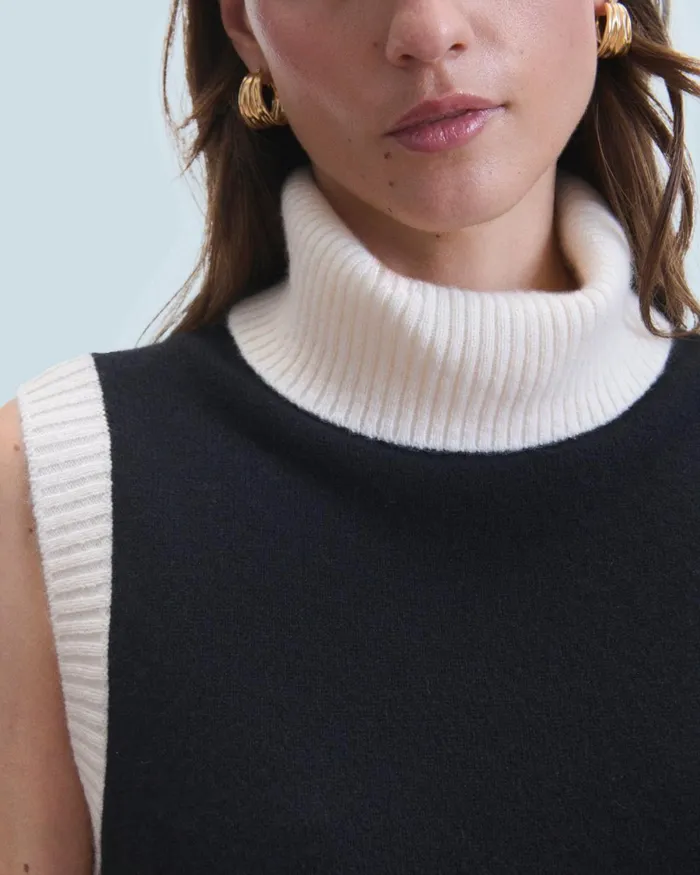 Women Sleeveless Sweaters From Future Sleeveless Sweater Black