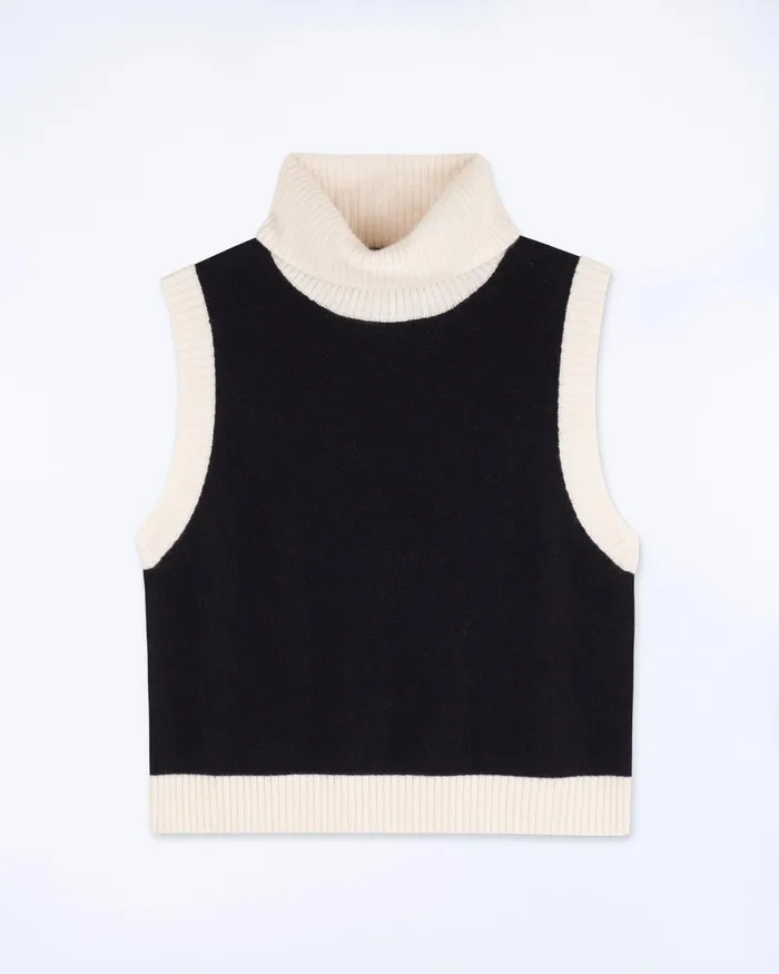 Women Sleeveless Sweaters From Future Sleeveless Sweater Black