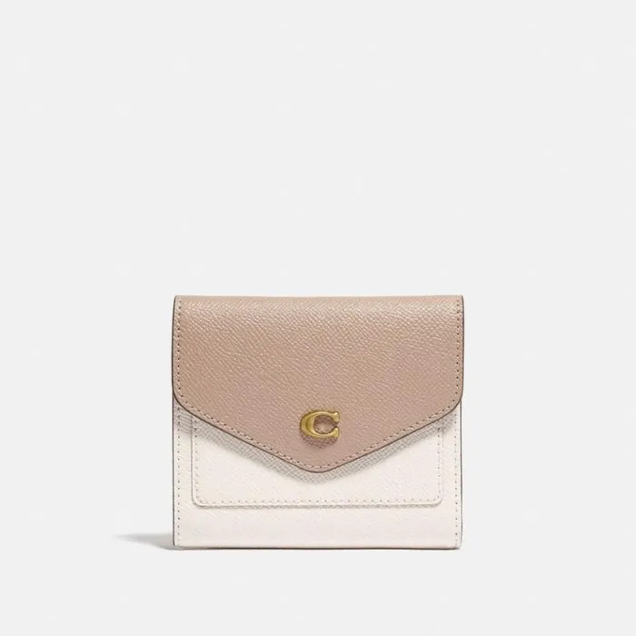 Women Small Wallets Coach Wyn Small Wallet In Colorblock Brasschalk Taupe Multi Women Small Wallets Coach Wyn Small Wallet In Colorblock Brasschalk Taupe Multi