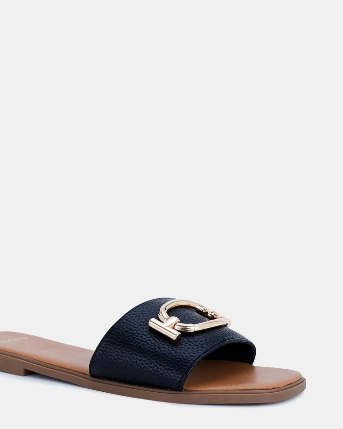 Women SONORA BLACK Sandals Slides NOVO Shoes