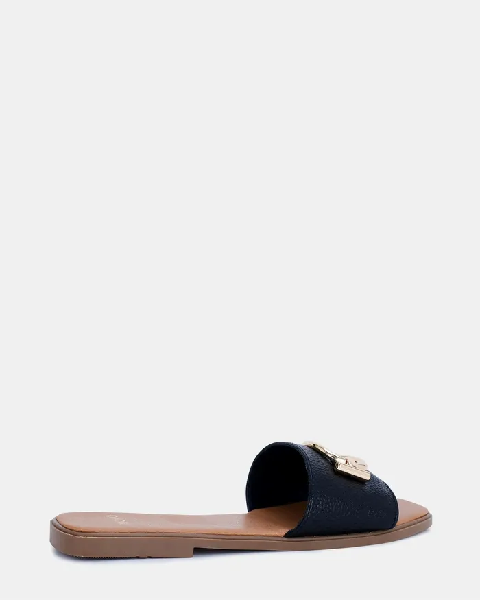 Women SONORA BLACK Sandals Slides NOVO Shoes