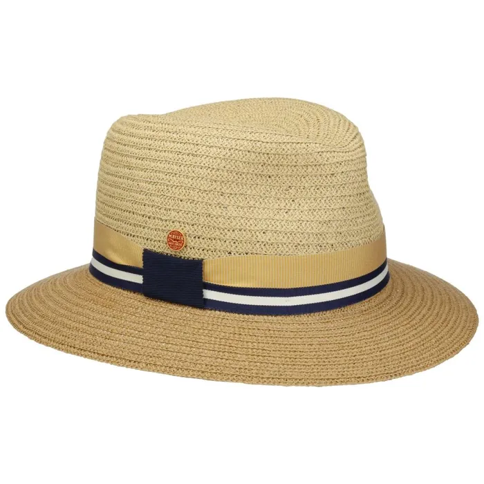 Women Straw Hats Mayser Nane Twotone Traveller Straw Hat Beige
