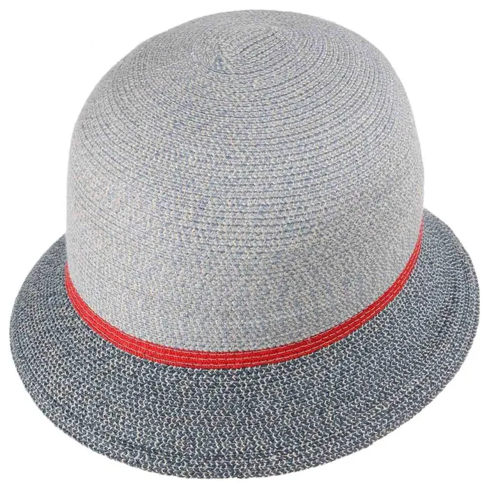 Women Straw Hats Mayser Nannia UVprotection Cloche Hat Graymottled Women Straw Hats Mayser Nannia UVprotection Cloche Hat Graymottled