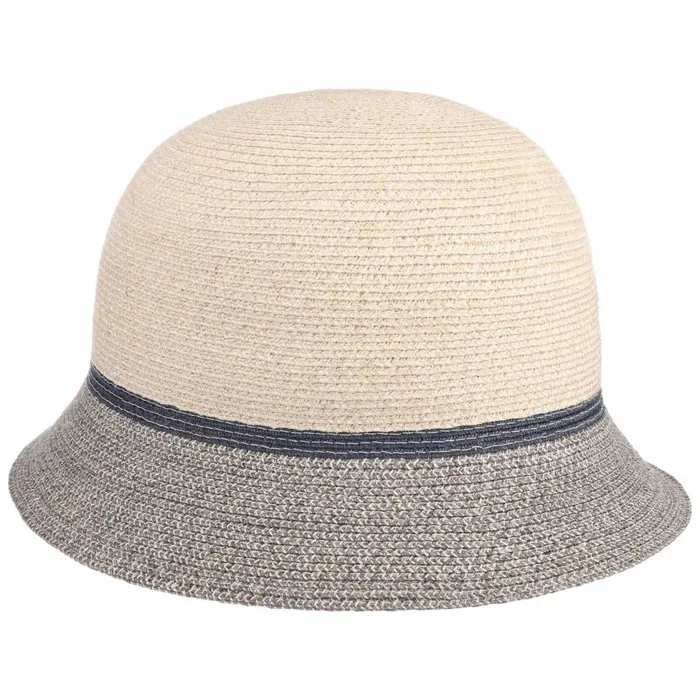 Women Straw Hats Mayser Nannia UVprotection Cloche Hat Graymottled Women Straw Hats Mayser Nannia UVprotection Cloche Hat Graymottled