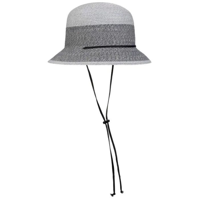 Women Straw Hats Mayser Twotone Block Fabric Hat With UV Protection Natural Beige