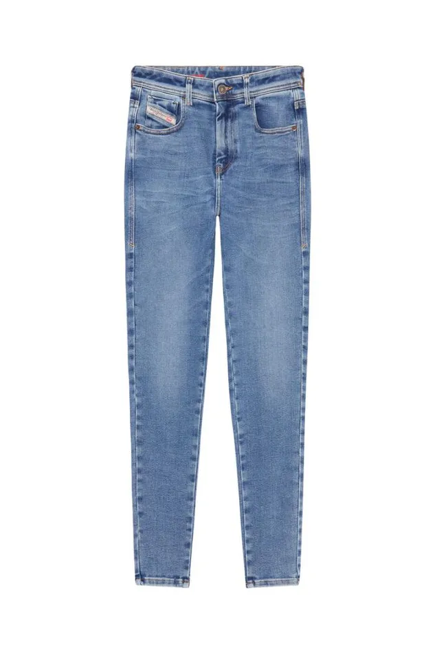 Women Super Skinny Jeans 1984 SlandyHigh 09d62 Medium Blue Diesel Super Skinny