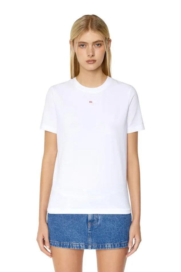 Women TRegMicrodiv White Diesel Tshirts And Tops Women TRegMicrodiv White Diesel Tshirts And Tops