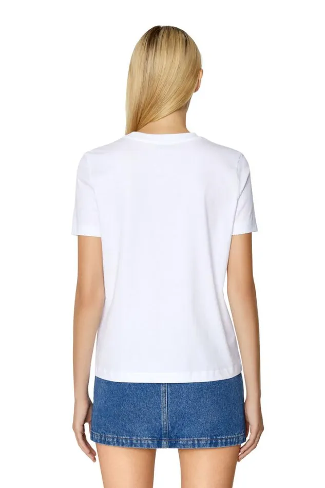 Women TRegMicrodiv White Diesel Tshirts And Tops Women TRegMicrodiv White Diesel Tshirts And Tops