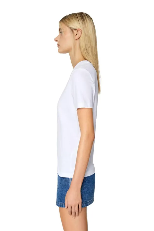 Women TRegMicrodiv White Diesel Tshirts And Tops Women TRegMicrodiv White Diesel Tshirts And Tops