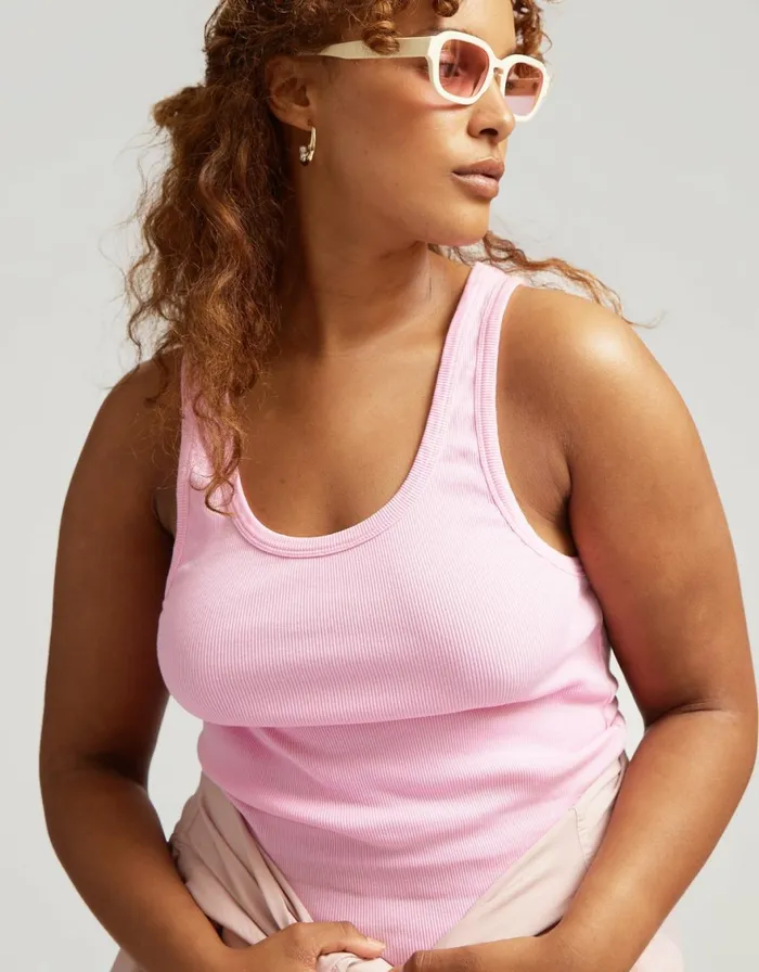 Women Tank Tops Colorful Standard Women Organic Rib Tank Top Sahara Camel