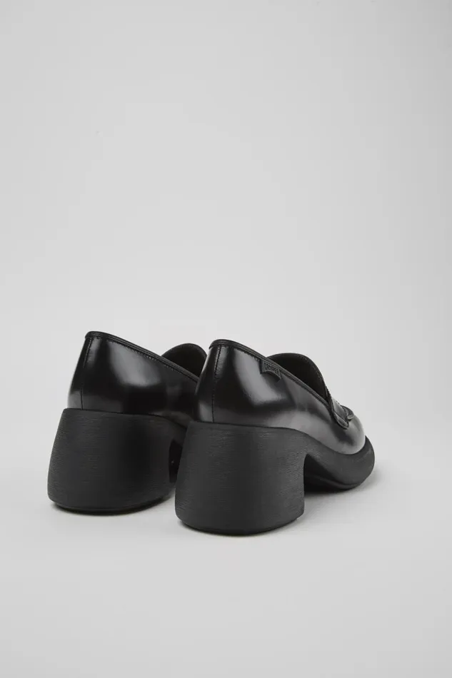 Women Thelma Black Leather Loafer Camper Formal Shoes Women Thelma Black Leather Loafer Camper Formal Shoes