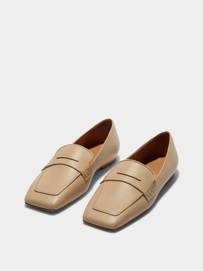 Women Tom Nappa Leather Loafers Aeyde Flats