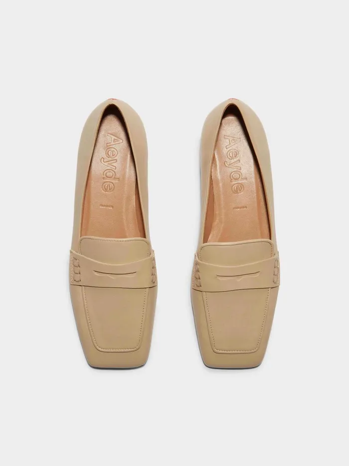 Women Tom Nappa Leather Loafers Aeyde Flats