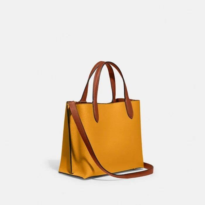 Women Totes and Carryalls Coach Willow Tote 24 In Colorblock Brassbuttercup Multi Women Totes and Carryalls Coach Willow Tote 24 In Colorblock Brassbuttercup Multi