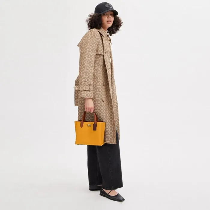 Women Totes and Carryalls Coach Willow Tote 24 In Colorblock Brassbuttercup Multi Women Totes and Carryalls Coach Willow Tote 24 In Colorblock Brassbuttercup Multi
