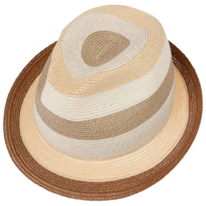 Women Trilby Hats Mayser Svenja Stripes Trilby Hat Beige Women Trilby Hats Mayser Svenja Stripes Trilby Hat Beige