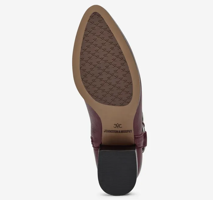 Women Trista Harness Bootie Bordeaux Calfskin JohnstonandMurphy Boots and Booties Women Trista Harness Bootie Bordeaux Calfskin JohnstonandMurphy Boots and Booties