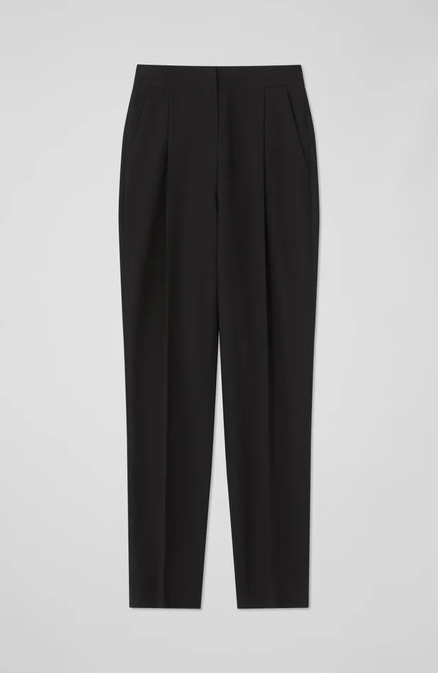 Women Trousers LKBennett Lilly Black Crepe Tailored Trousers Black Women Trousers LKBennett Lilly Black Crepe Tailored Trousers Black