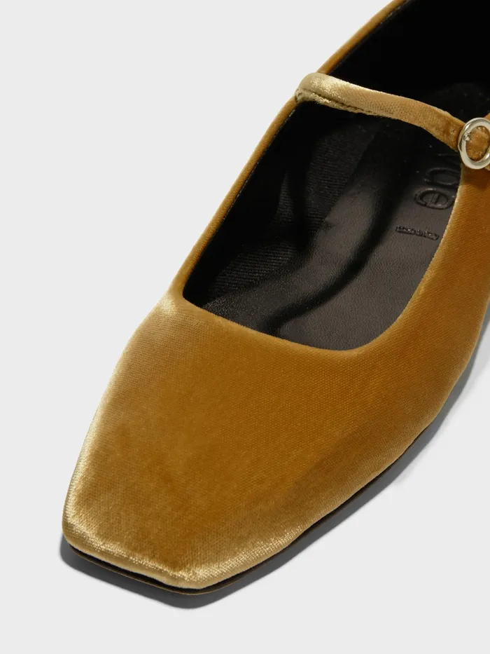 Women Uma Velvet MaryJane Flats Aeyde Flats