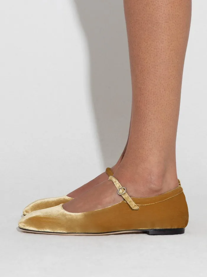 Women Uma Velvet MaryJane Flats Aeyde Flats