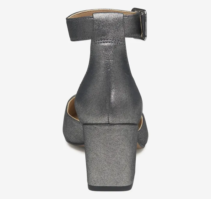 Women Vicki Ankle Strap Pewter Metallic Kid Suede JohnstonandMurphy Heels and Platform Wedges Women Vicki Ankle Strap Pewter Metallic Kid Suede JohnstonandMurphy Heels and Platform Wedges
