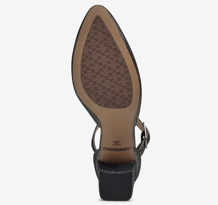 Women Vicki Ankle Strap Pewter Metallic Kid Suede JohnstonandMurphy Heels and Platform Wedges Women Vicki Ankle Strap Pewter Metallic Kid Suede JohnstonandMurphy Heels and Platform Wedges