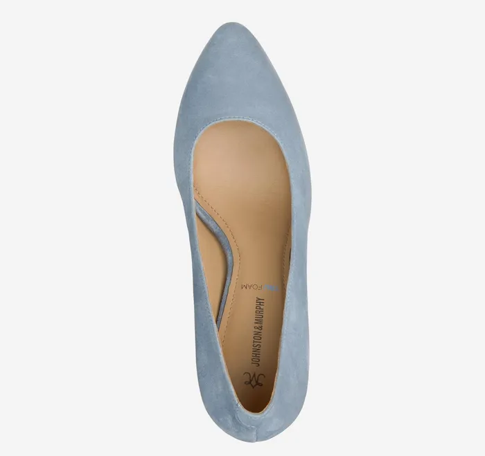 Women Vicki Pump Slate Blue Kid Suede JohnstonandMurphy Heels and Platform Wedges Women Vicki Pump Slate Blue Kid Suede JohnstonandMurphy Heels and Platform Wedges