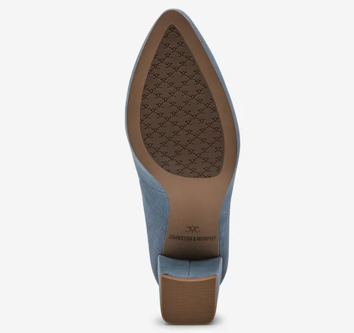 Women Vicki Pump Slate Blue Kid Suede JohnstonandMurphy Heels and Platform Wedges Women Vicki Pump Slate Blue Kid Suede JohnstonandMurphy Heels and Platform Wedges