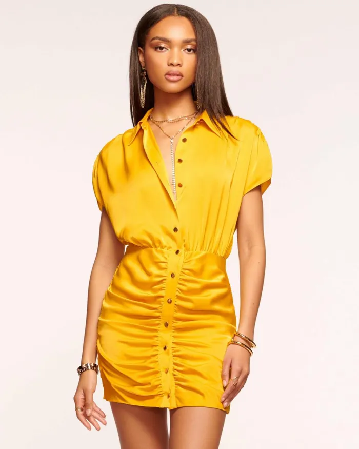 Women Violet Ruched Mini Dress True Blue Ramy Brook Dresses Women Violet Ruched Mini Dress True Blue Ramy Brook Dresses