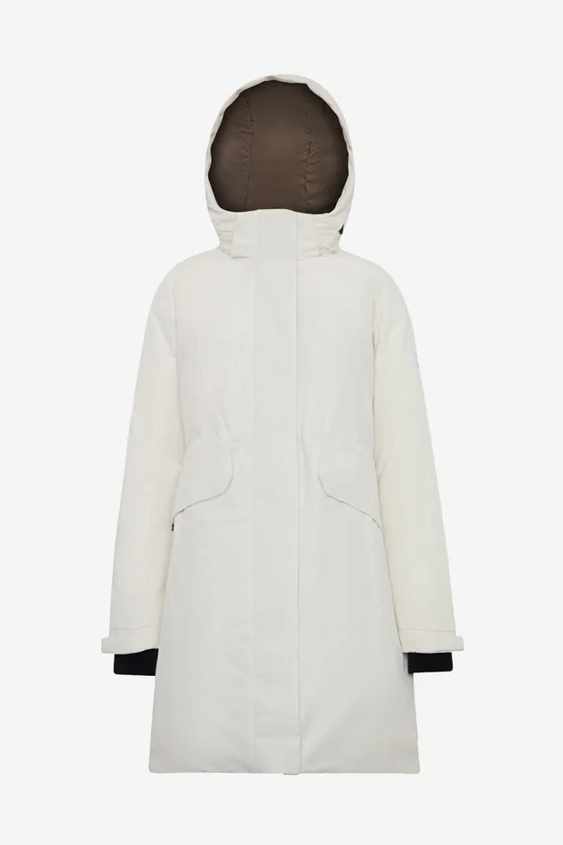 Women White Kongur Coat Ecoalf Coats And Jackets