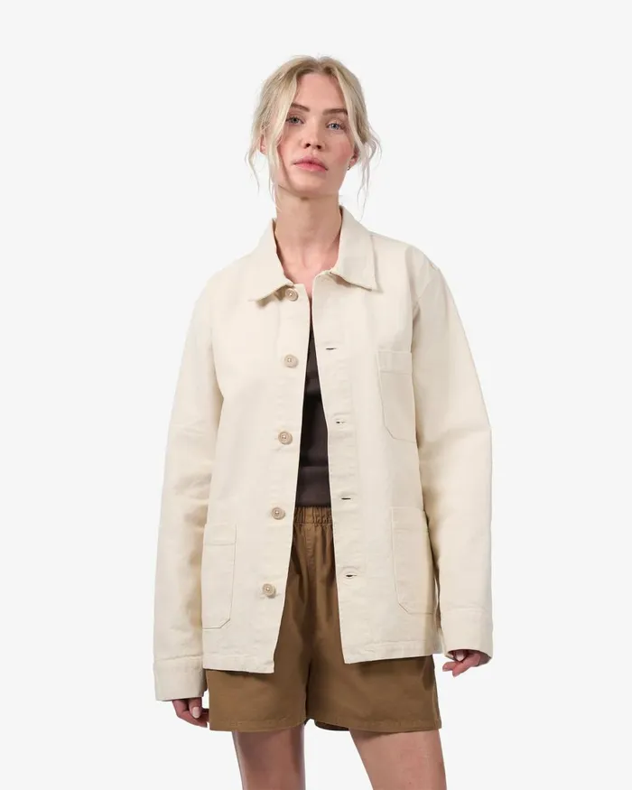 Women Workwear Jackets Colorful Standard Organic Workwear Jacket Seaside Blue
