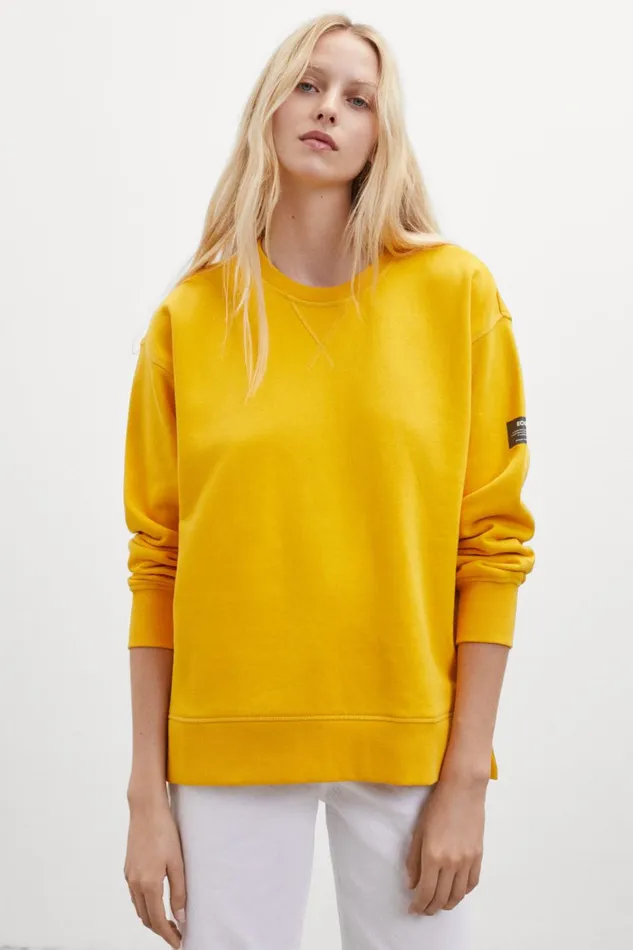 Women Yellow Galway Sweatshirt Ecoalf Sweatshirts