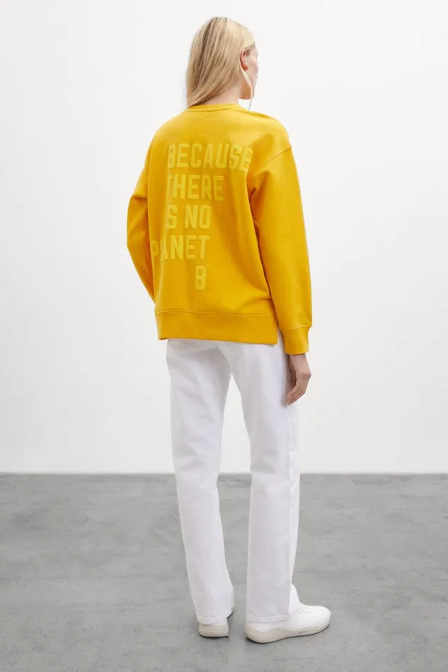 Women Yellow Galway Sweatshirt Ecoalf Sweatshirts
