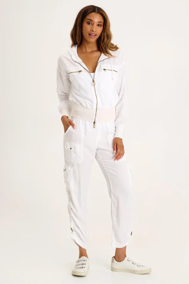 XCVI Karney Distressed Bomber Women Jackets