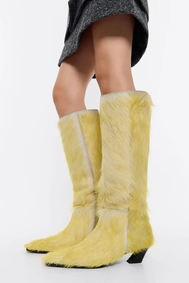 Yellow Fur Boot Yellow Women Bimba Y Lola Ankle Boots And Boots Yellow Fur Boot Yellow Women Bimba Y Lola Ankle Boots And Boots