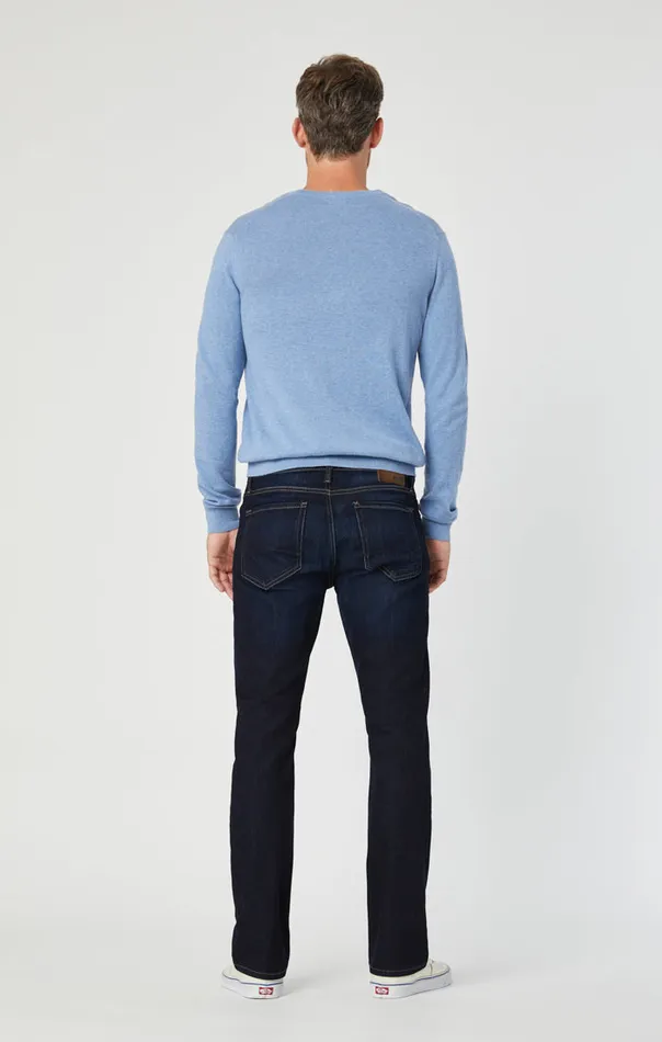 Zach Straight Leg In Rinse Brushed Williamsburg Men Mavi Jeans Denim